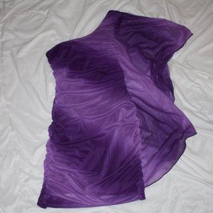 Emerald Sundae Purple Sparkly One Shoulder Dress